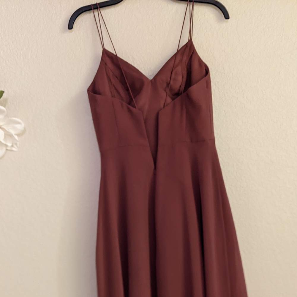 🔥SALE🔥 Sorella Vita Dusty Mauve Prom Dress Maxi Hi Low Evening Long Gown sz.8 - Picture 10 of 16